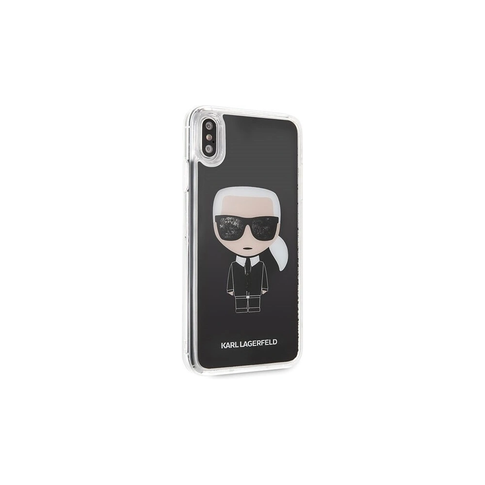 Hurtownia GSM - Karl Lagerfeld KLHCI65ICGBK iPhone Xs Max negru/black Iconic Glitter - KLD041BLK - {ean13} - Hurt