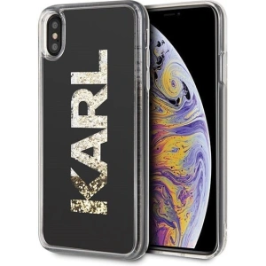 Hurtownia GSM - Karl Lagerfeld KLHCI65KAGBK iPhone Xs Max schwarz/black Karl-Logo Glitter - KLD045BLK - {ean13} - Hurt