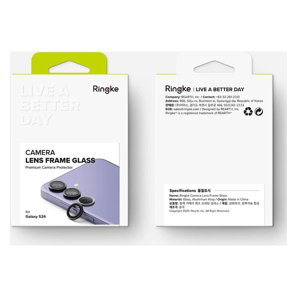 Hurtownia GSM - Überzug Ringke Kamera-Rahmenschutz Samsung Galaxy S24 Schwarz - RGK1932 - {ean13} - Hurt
