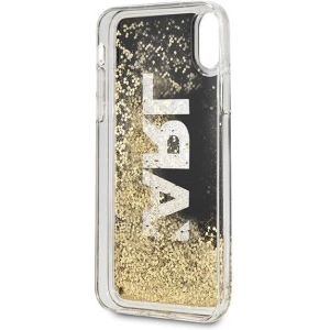 Hurtownia GSM - Karl Lagerfeld KLHCI65KAGBK iPhone Xs Max schwarz/black Karl-Logo Glitter - KLD045BLK - {ean13} - Hurt