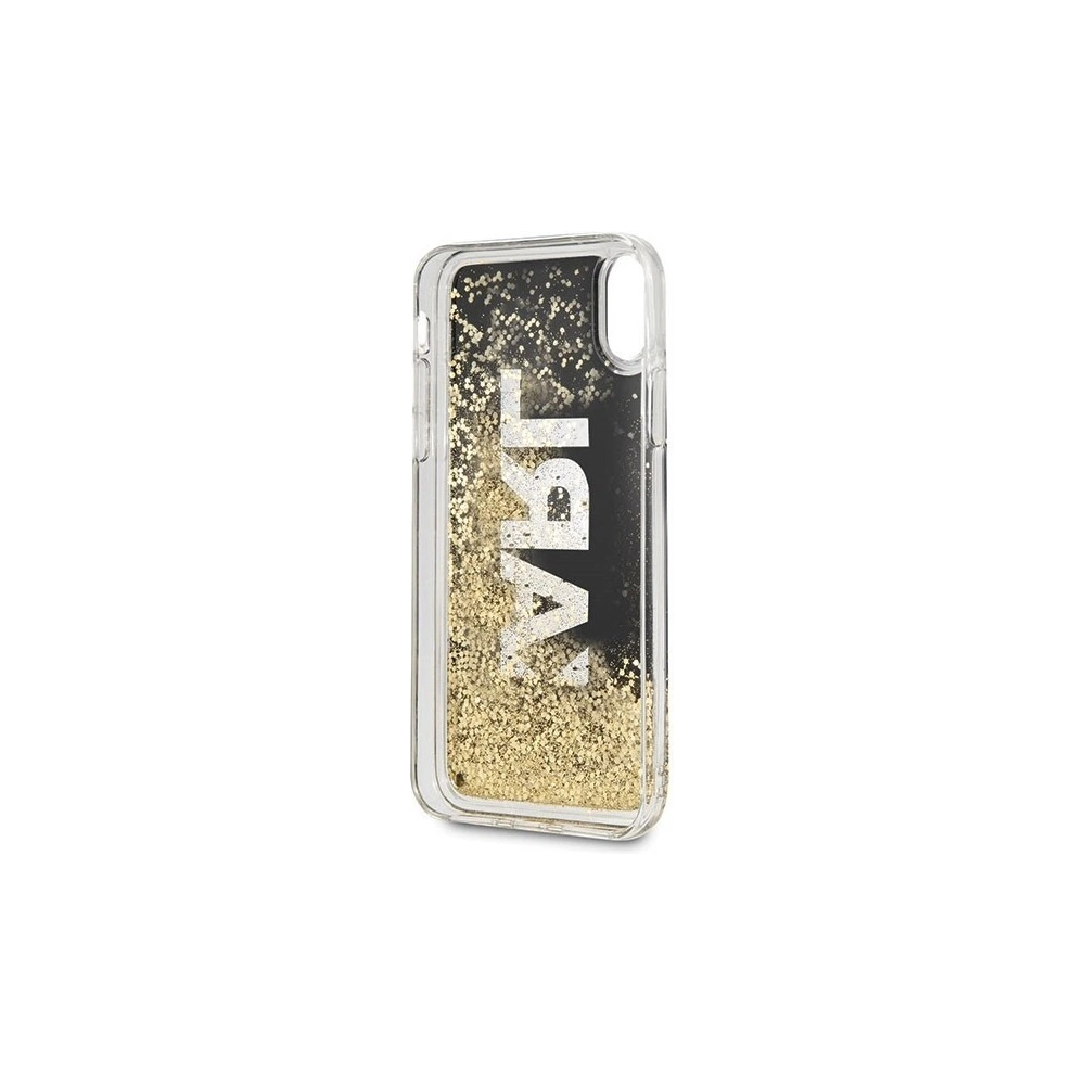 Hurtownia GSM - Karl Lagerfeld KLHCI65KAGBK iPhone Xs Max czarny/black Karl logo Glitter - KLD045BLK - {ean13} - Hurt