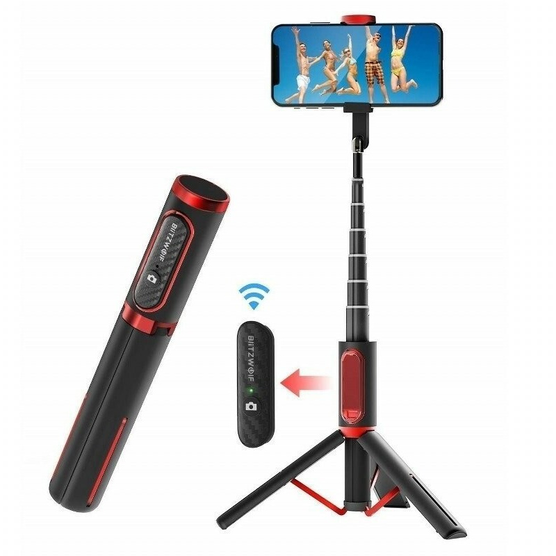 BlitzWolf Distributor - 5907489602075 - BLZ163 - Selfie stick, tripod Bluetooth BlitzWolf BW-BS10 - B2B homescreen