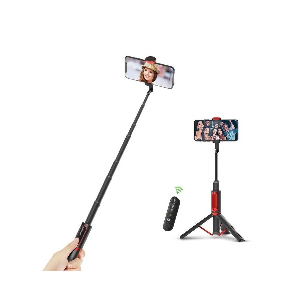 Hurtownia GSM - Selfie stick, statyw Bluetooth BlitzWolf BW-BS10 do smartfonów - BLZ163 - {ean13} - Hurt
