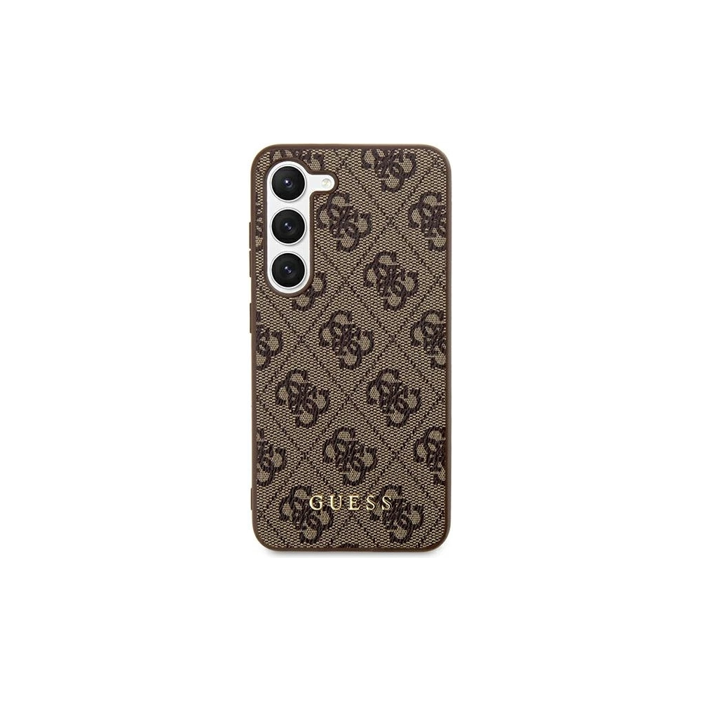 Hurtownia GSM - Case Guess GUHCS24MG4GFBR Samsung Galaxy S24+ Plus Hartschale 4G Metall Gold Logo braun/brown - GUE3156 - {ean13} - Hurt