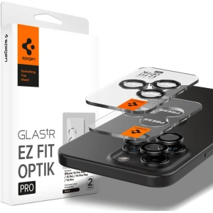 Hurtownia GSM - Sticlă temperată pentru aparat Spigen Optik.tr ez Fit Camera Protector Apple iPhone 14 Pro / 14 Pro Max / 15 Pro / 15 Pro Max Crystal Clear [2 PACK] - SPN3207 - {ean13} - Hurt