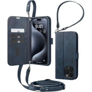 Wholesale Spigen Wallet S Pro Apple iPhone 15 Pro Max Navy - SPN3209 - {ean13} - Hurt