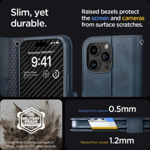 Hurtownia GSM - Etui Spigen Wallet S Pro Apple iPhone 15 Pro Max Navy - SPN3209 - {ean13} - Hurt