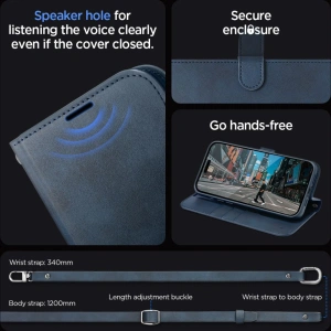 Wholesale Spigen Wallet S Pro Apple iPhone 15 Pro Max Navy - SPN3209 - {ean13} - Hurt