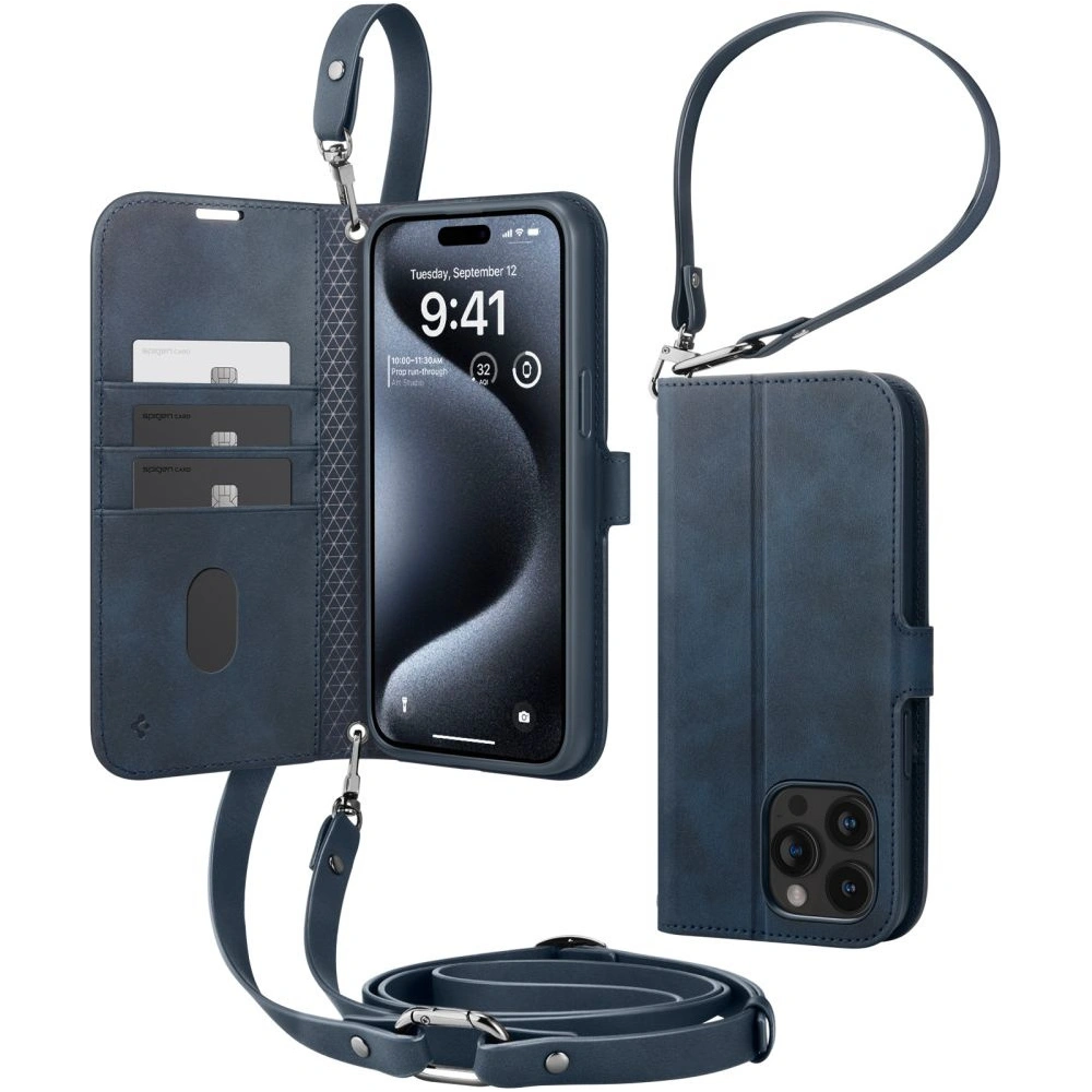 Hurtownia GSM - Etui Spigen Wallet S Pro Apple iPhone 15 Pro námořnická modř - SPN3210 - {ean13} - Hurt