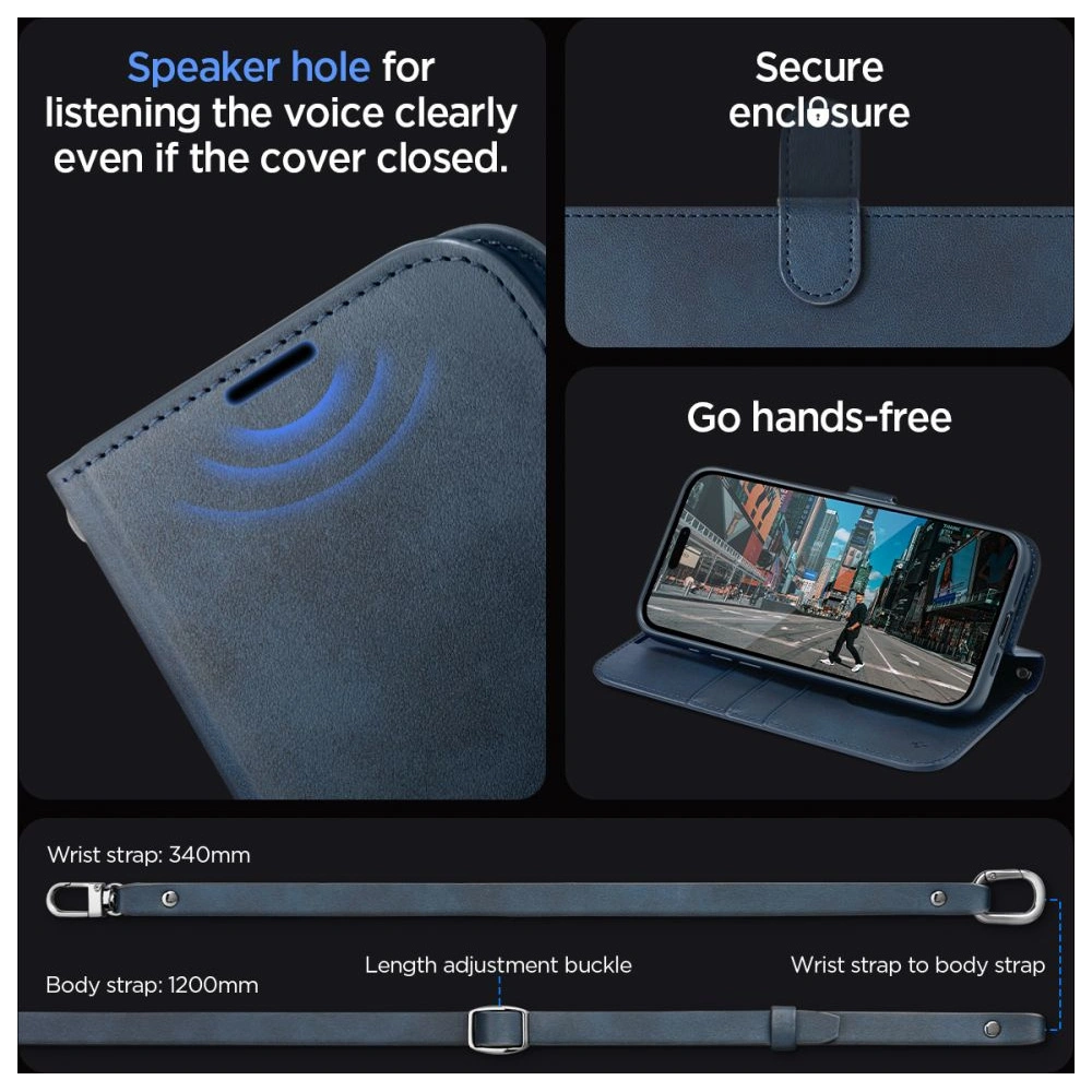 Hurtownia GSM - Etui Spigen Wallet S Pro Apple iPhone 15 Pro námořnická modř - SPN3210 - {ean13} - Hurt
