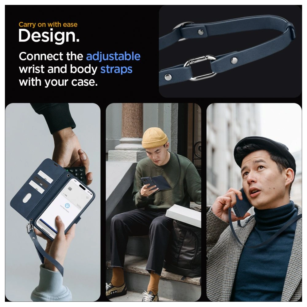 Hurtownia GSM - Etui Spigen Wallet S Pro Apple iPhone 15 Pro Navy - SPN3210 - {ean13} - Hurt