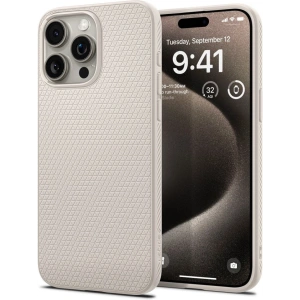 Etui Spigen Liquid Air Apple iPhone 15 Pro Max Természetes Titán