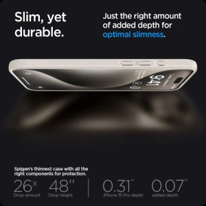 Wholesale Spigen Liquid Air Apple iPhone 15 Pro Max Natural Titanium - SPN3213 - {ean13} - Hurt