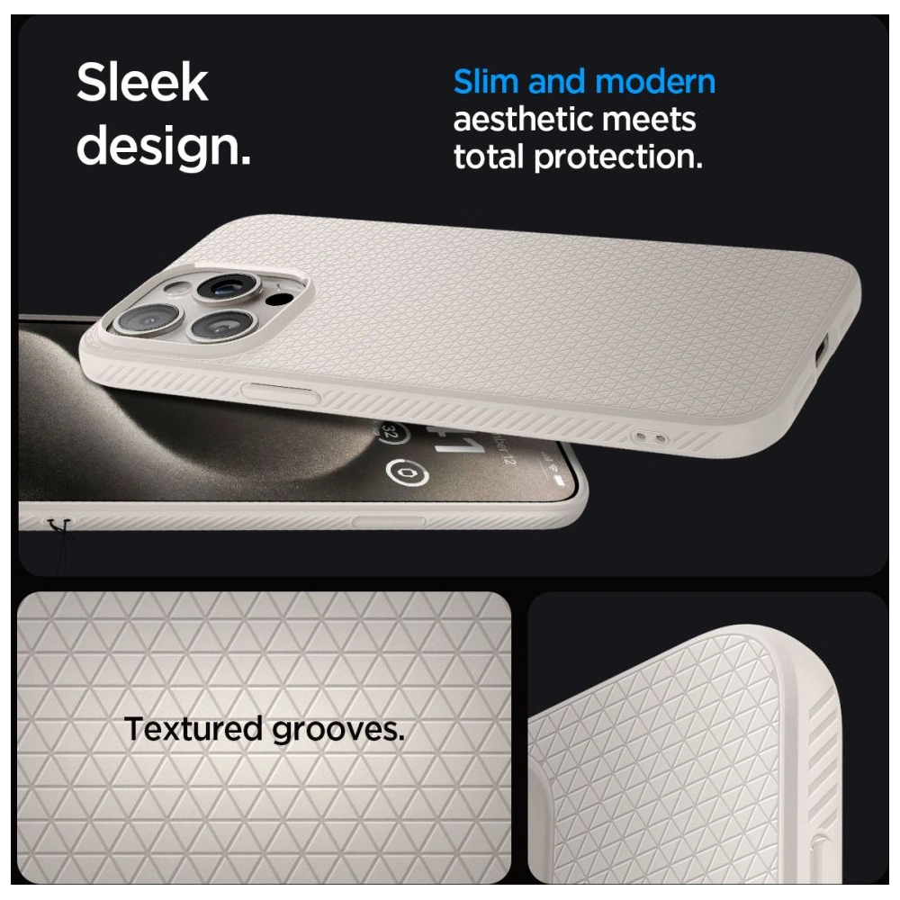 Wholesale Spigen Liquid Air Apple iPhone 15 Pro Natural Titanium - SPN3214 - {ean13} - Hurt
