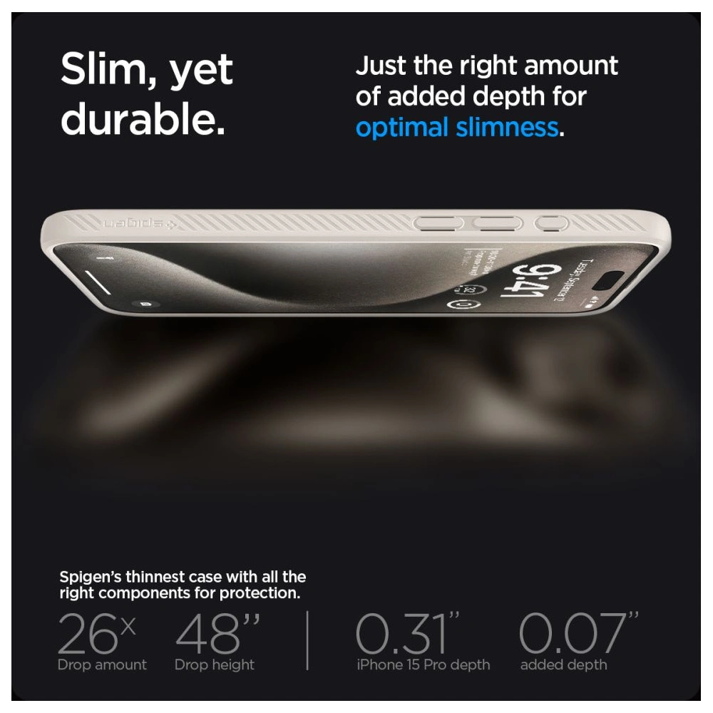 Hurtownia GSM - Etui Spigen Liquid Air Apple iPhone 15 Pro Natural Titanium - SPN3214 - {ean13} - Hurt