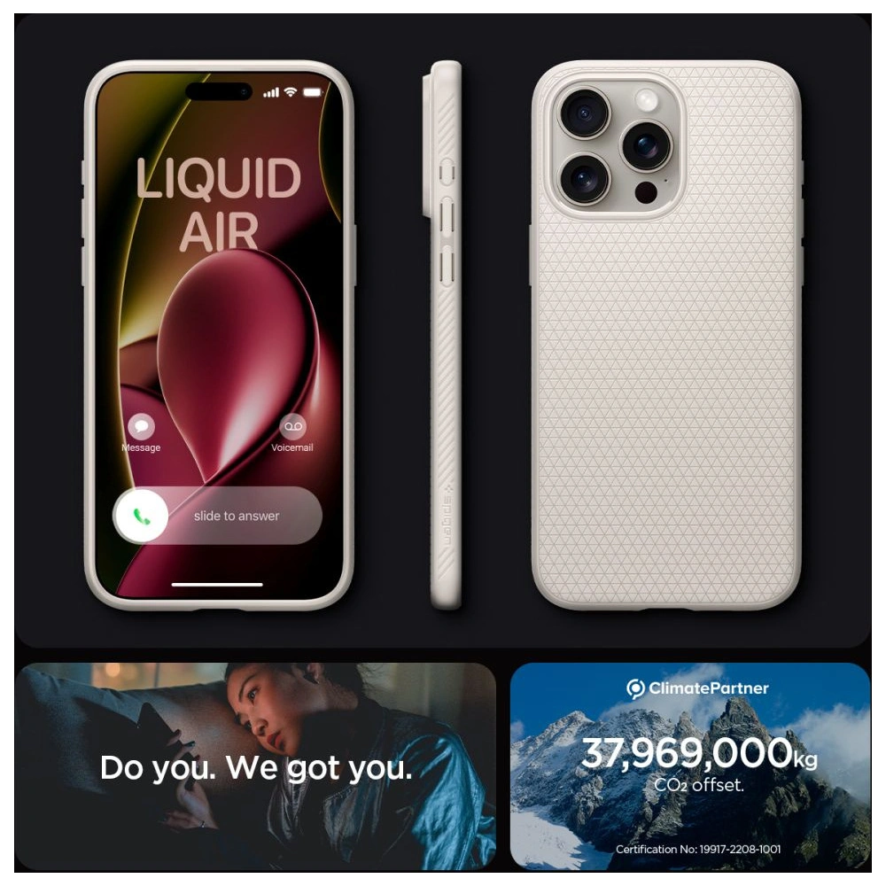 Hurtownia GSM - Etui Spigen Liquid Air Apple iPhone 15 Pro Přírodní Titan - SPN3214 - {ean13} - Hurt