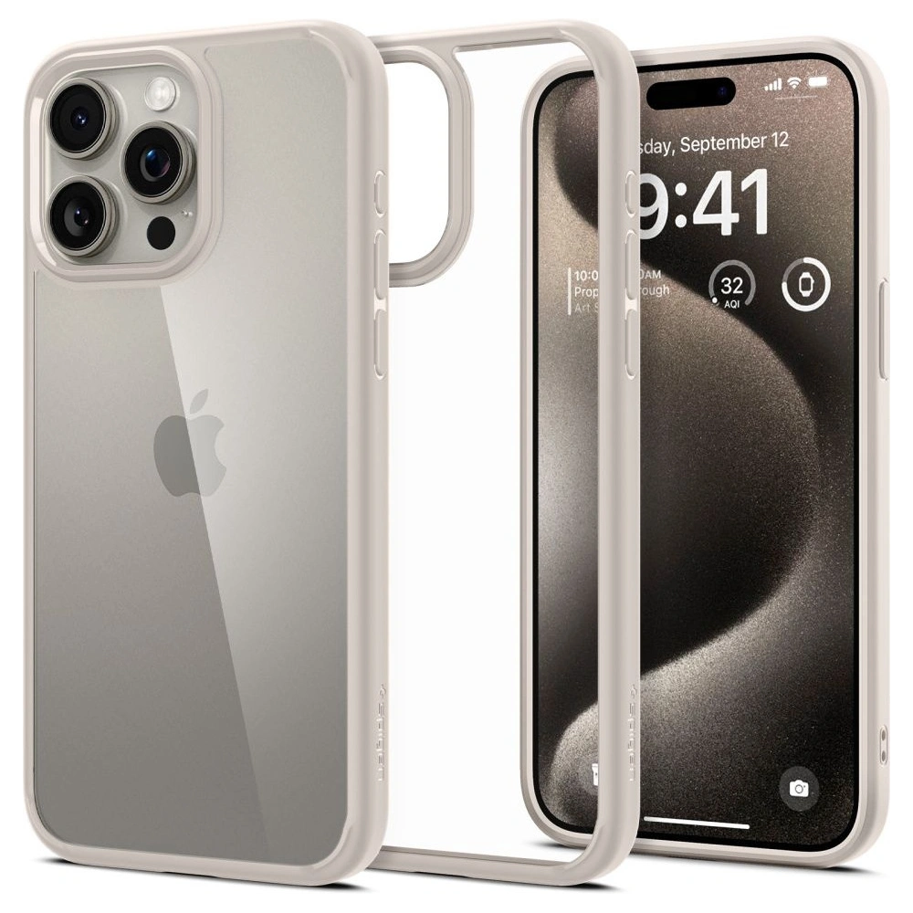 Wholesale Spigen Ultra Hybrid Apple iPhone 15 Pro Max Natural Titanium - SPN3216 - {ean13} - Hurt