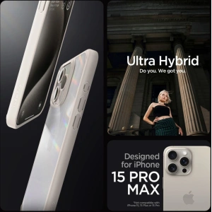 Spigen Ultra Hybrid Apple iPhone 15 Pro Max Natural Titanium