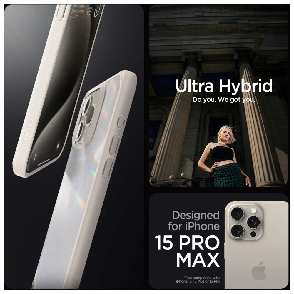 Wholesale Spigen Ultra Hybrid Apple iPhone 15 Pro Max Natural Titanium - SPN3216 - {ean13} - Hurt