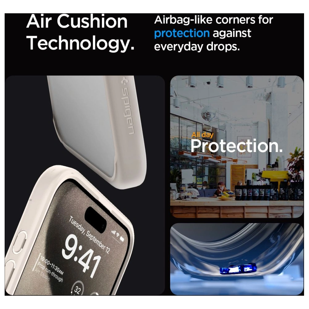 Wholesale Spigen Ultra Hybrid Apple iPhone 15 Pro Max Natural Titanium - SPN3216 - {ean13} - Hurt