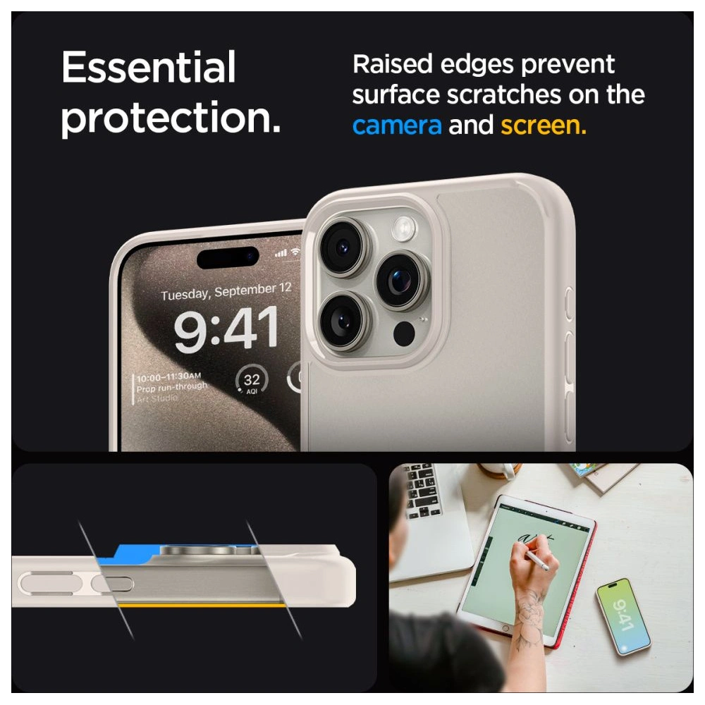 Wholesale Spigen Ultra Hybrid Apple iPhone 15 Pro Max Natural Titanium - SPN3216 - {ean13} - Hurt