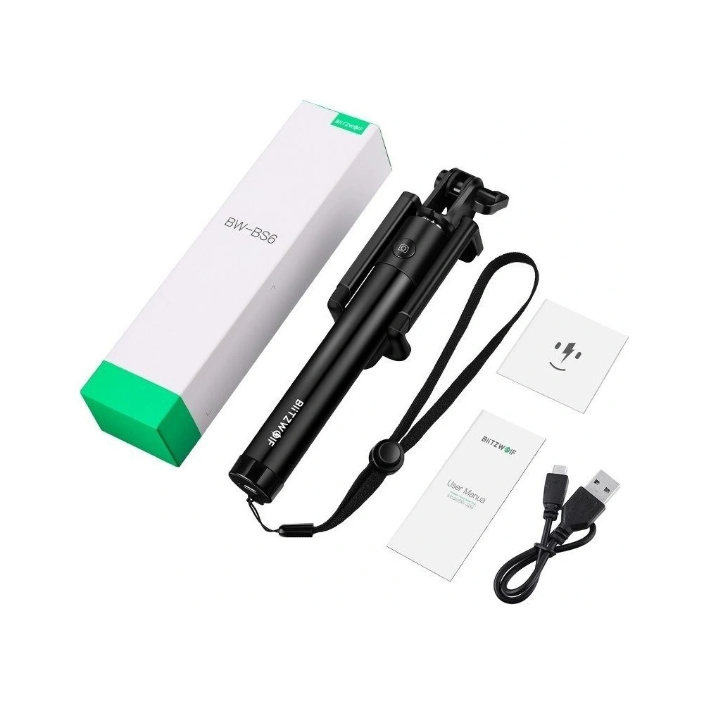 Hurtownia GSM - Selfie stick, statyw Bluetooth BlitzWolf BW-BS6 do smartfonów - BLZ164 - {ean13} - Hurt
