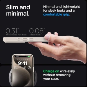 Hurtownia GSM - Etui Spigen Ultra Hybrid Apple iPhone 15 Pro Max Natural Titanium - SPN3216 - {ean13} - Hurt