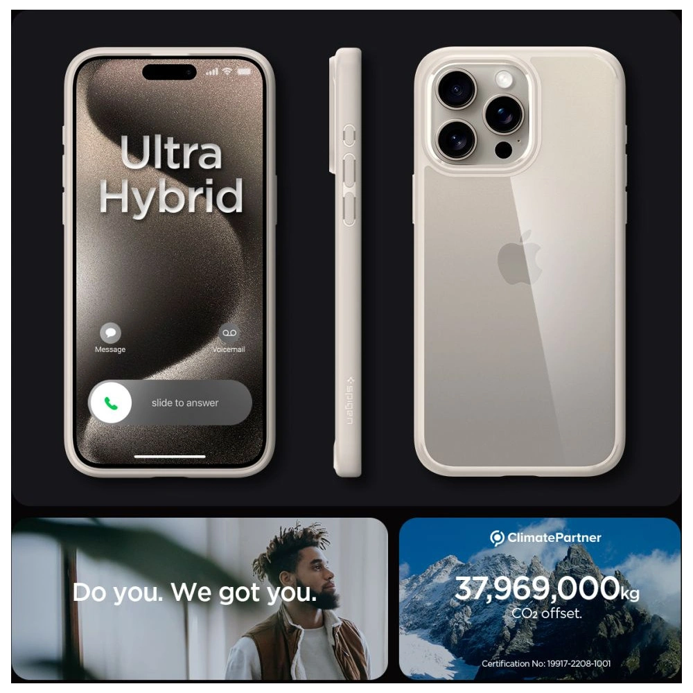 Hurtownia GSM - Etui Spigen Ultra Hybrid Apple iPhone 15 Pro Max Natural Titanium - SPN3216 - {ean13} - Hurt