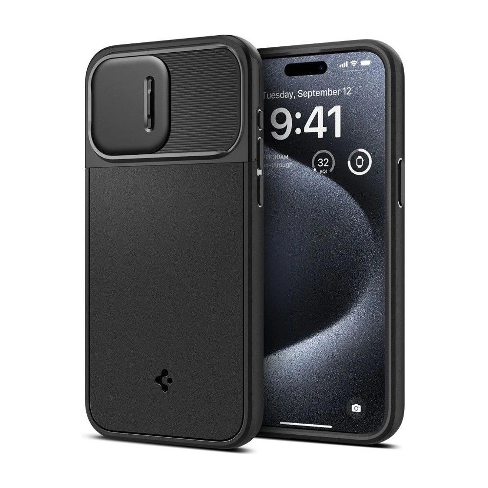 Wholesale Spigen Optik Armor Mag MagSafe Apple iPhone 15 Pro Black - SPN3217 - {ean13} - Hurt