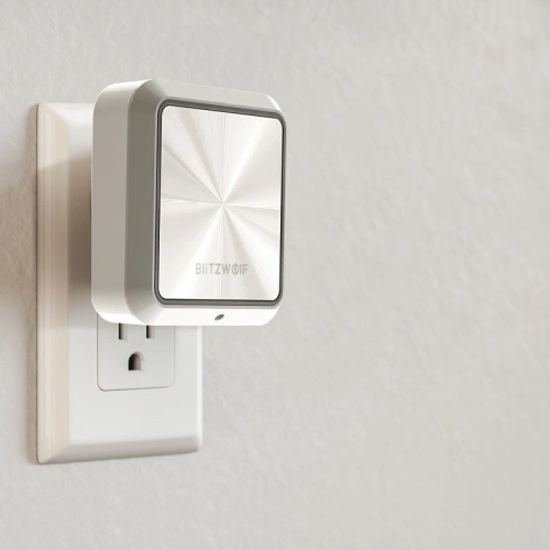 Lampka nocna z czujnikiem zmierzchu BlitzWolf BW-LT14 do kontaktu, 2x USB