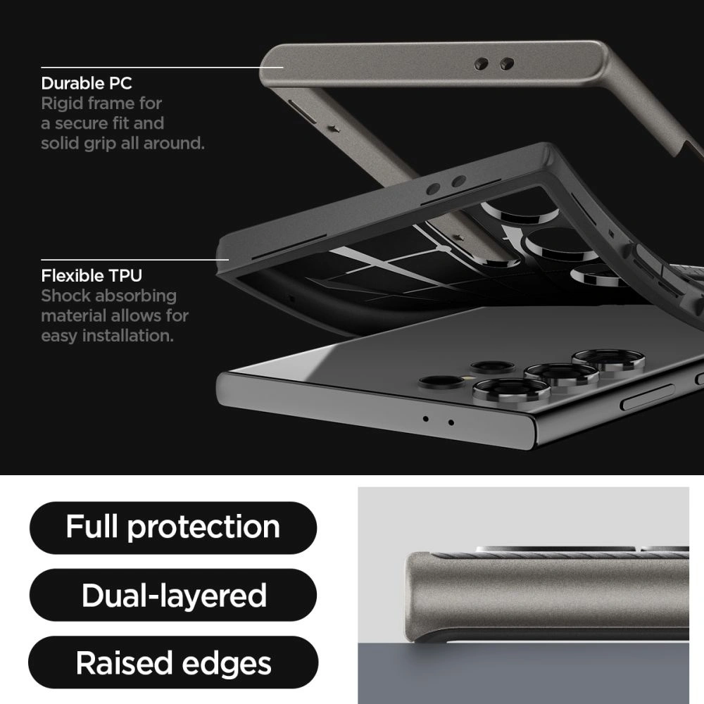Hurtownia GSM - Case Spigen Neo Hybrid Samsung Galaxy S24 Ultra Gunmetal - SPN3225 - {ean13} - Hurt