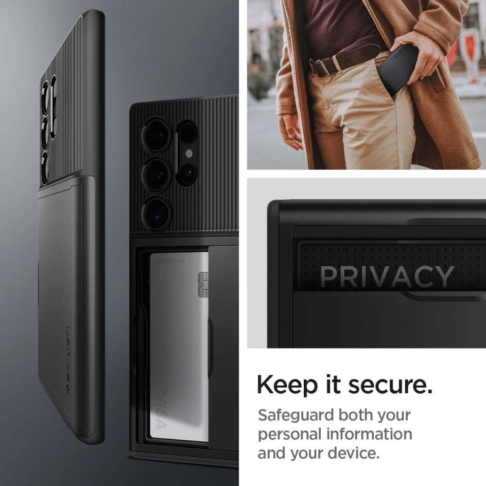 Hurtownia GSM - Etui Spigen Slim Armor CS Samsung Galaxy S24 Ultra Fekete - SPN3227 - {ean13} - Hurt