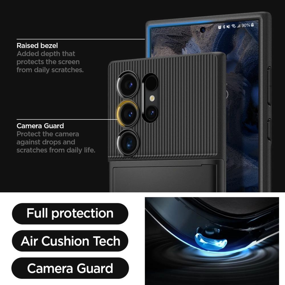 Hurtownia GSM - Etui Spigen Slim Armor CS Samsung Galaxy S24 Ultra Fekete - SPN3227 - {ean13} - Hurt