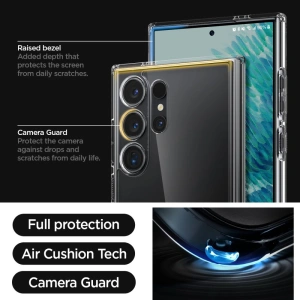 Hurtownia GSM - Case Spigen Ultra Hybrid Samsung Galaxy S24 Ultra Crystal Clear - SPN3231 - {ean13} - Hurt