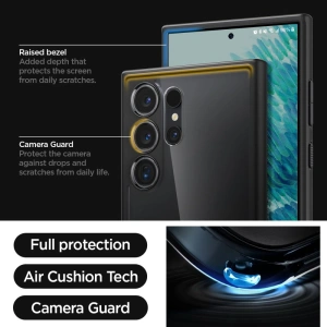 Hurtownia GSM - Case Spigen Ultra Hybrid Samsung Galaxy S24 Ultra Matt Schwarz - SPN3232 - {ean13} - Hurt