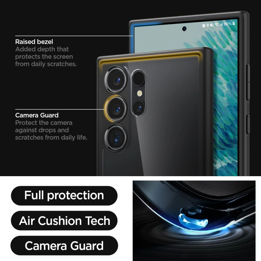 Hurtownia GSM - Etui Spigen Ultra Hybrid Samsung Galaxy S24 Ultra matná černá - SPN3232 - {ean13} - Hurt