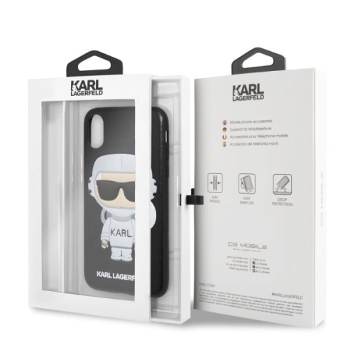 Karl Lagerfeld KLHCI65KSCO iPhone Xs Max hardcase czarny/black Karl Space Cosmonaut