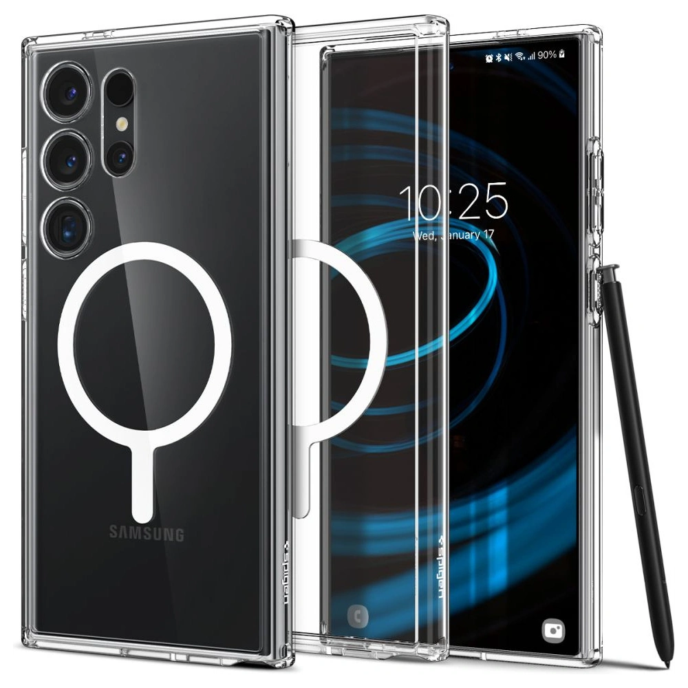 Hurtownia GSM - Case Spigen Ultra Hybrid Onetap Ring MagSafe Samsung Galaxy S24 Ultra Weiß - SPN3235 - {ean13} - Hurt