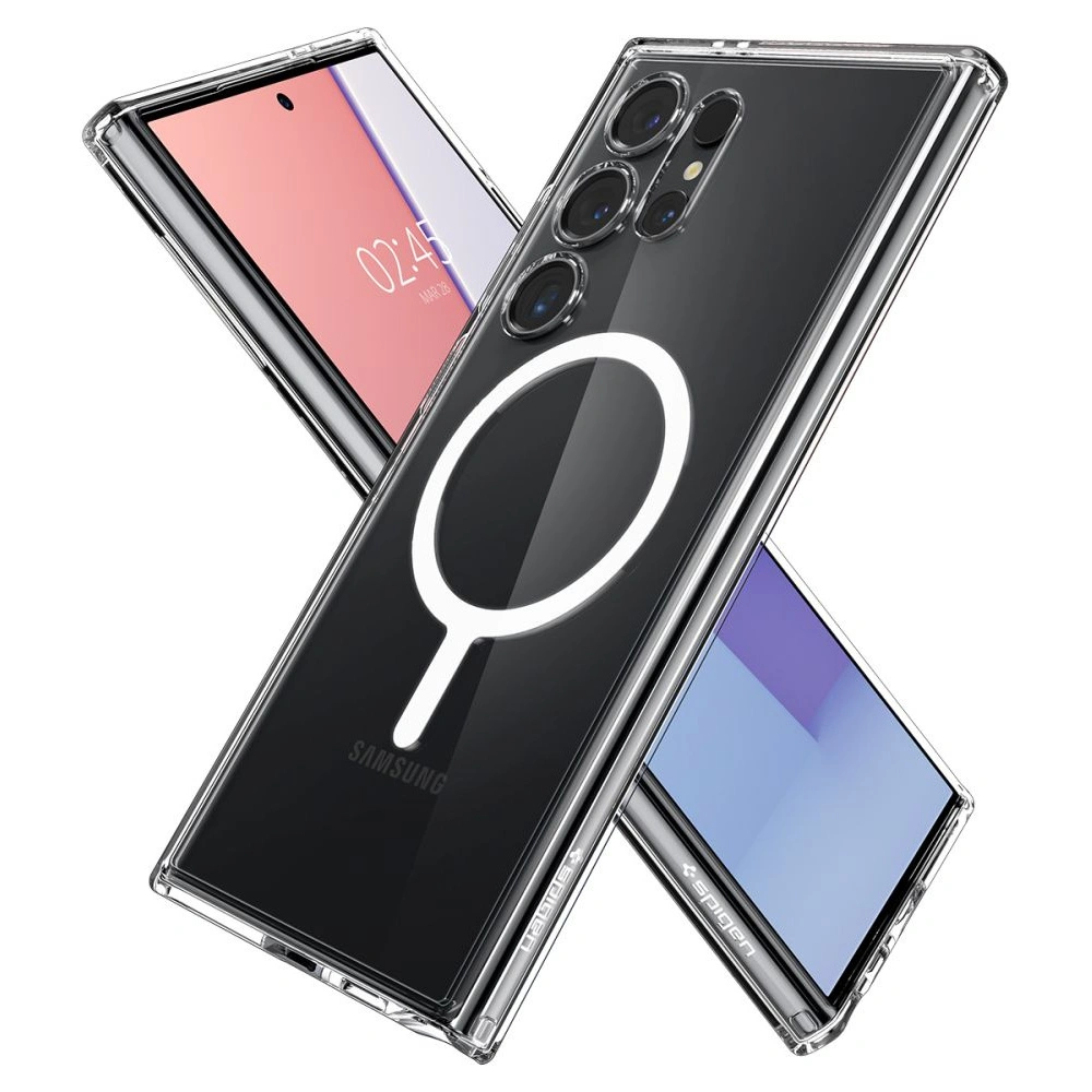 Hurtownia GSM - Etui Spigen Ultra Hybrid Onetap Ring MagSafe Samsung Galaxy S24 Ultra Fehér - SPN3235 - {ean13} - Hurt