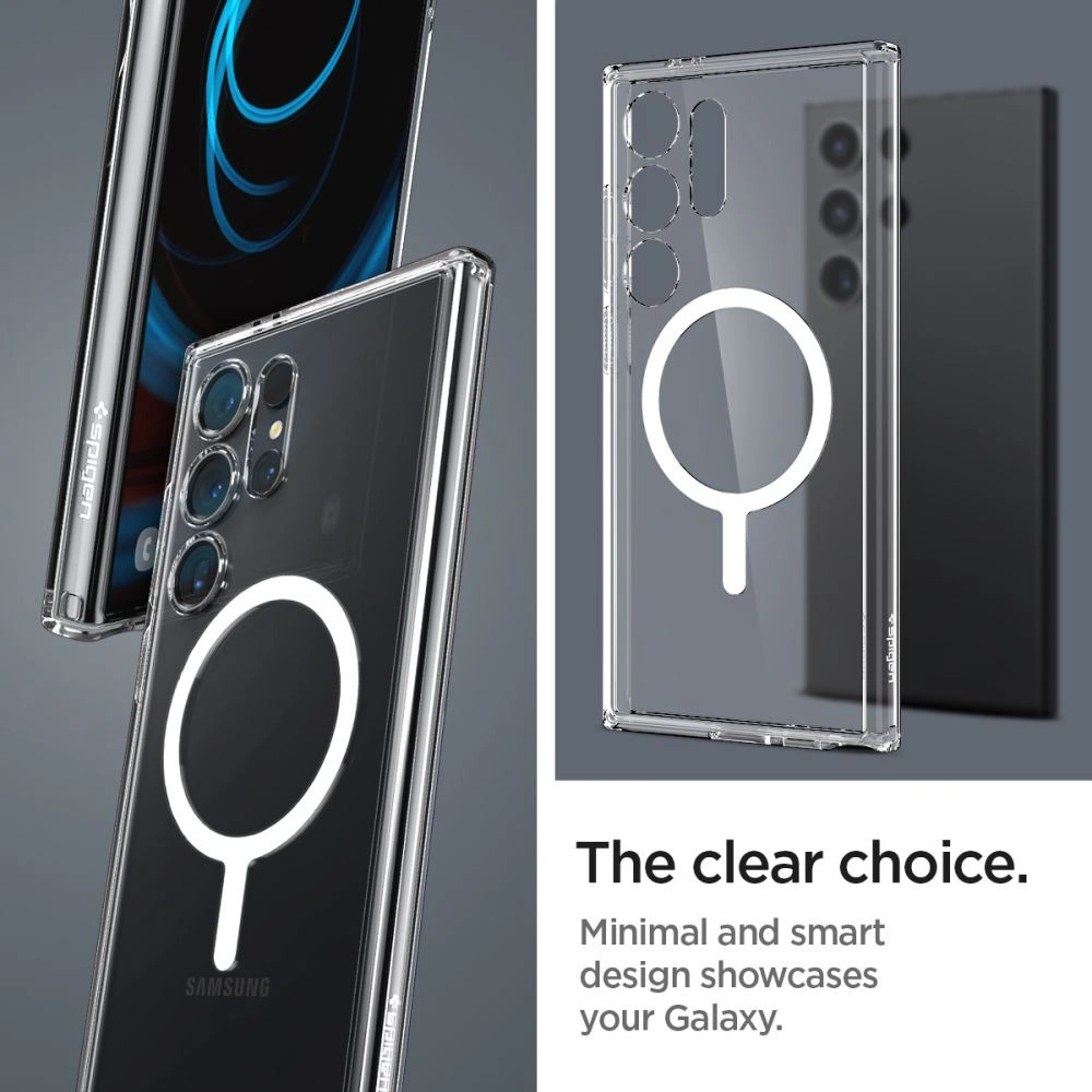 Hurtownia GSM - Case Spigen Ultra Hybrid Onetap Ring MagSafe Samsung Galaxy S24 Ultra Weiß - SPN3235 - {ean13} - Hurt