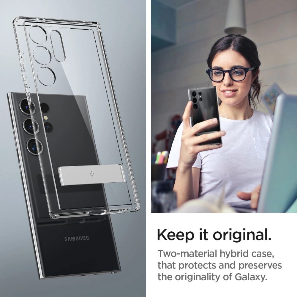 Hurtownia GSM - Case Spigen Ultra Hybrid S Samsung Galaxy S24 Ultra Crystal Clear - SPN3234 - {ean13} - Hurt