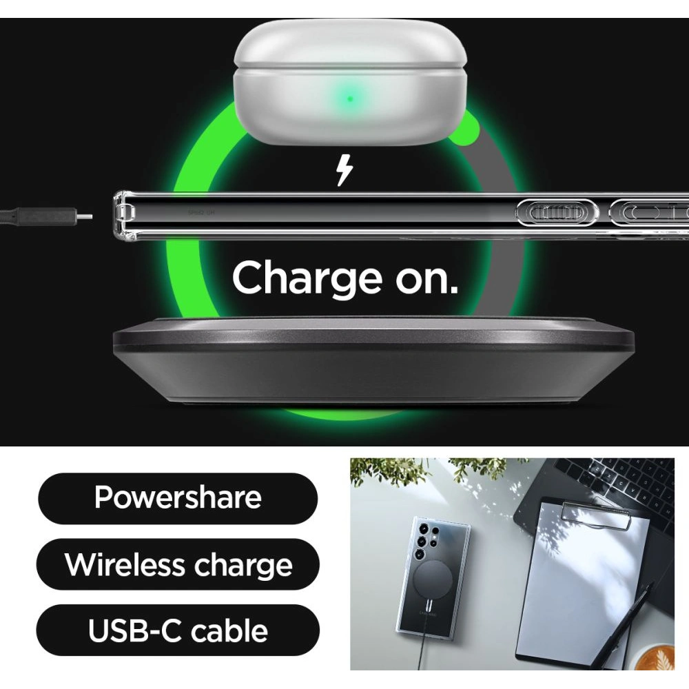 Hurtownia GSM - Etui Spigen Ultra Hybrid Onetap Ring MagSafe Samsung Galaxy S24 Ultra Fehér - SPN3235 - {ean13} - Hurt