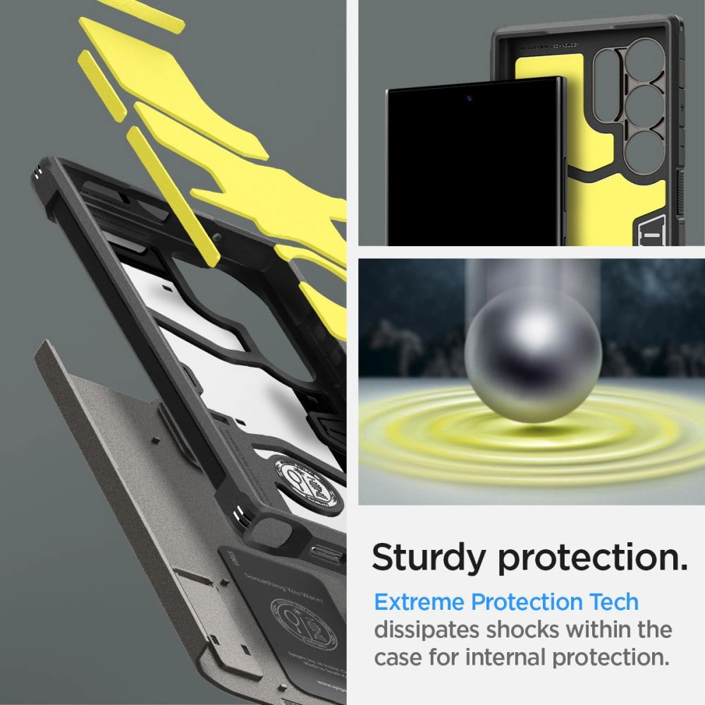 Hurtownia GSM - Etui Spigen Tough Armor Samsung Galaxy S24 Ultra Fegyverfém - SPN3238 - {ean13} - Hurt