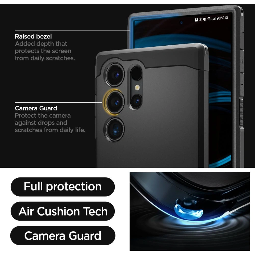 Hurtownia GSM - Etui Spigen Tough Armor Samsung Galaxy S24 Ultra černé - SPN3239 - {ean13} - Hurt