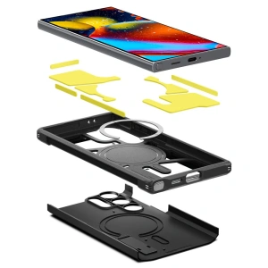 Hurtownia GSM - Case Spigen Tough Armor MagSafe Samsung Galaxy S24 Ultra Schwarz - SPN3241 - {ean13} - Hurt