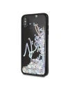 Hurtownia GSM - Karl Lagerfeld KLHCI65KSIGMU iPhone Xs Max negru/black hard case Signature Liquid Glitter Sequins - KLD050BLK - {ean13} - Hurt