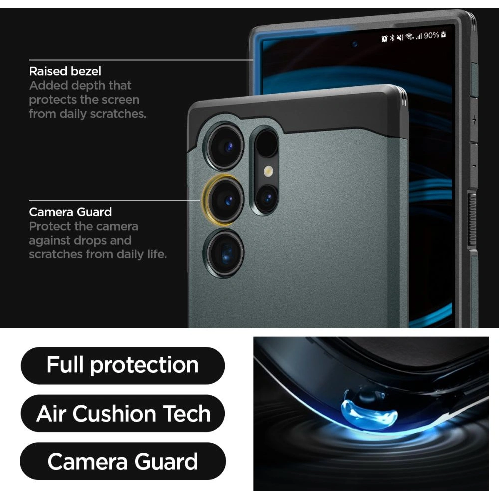 Hurtownia GSM - Case Spigen Tough Armor Samsung Galaxy S24 Ultra Abyss Grün - SPN3240 - {ean13} - Hurt