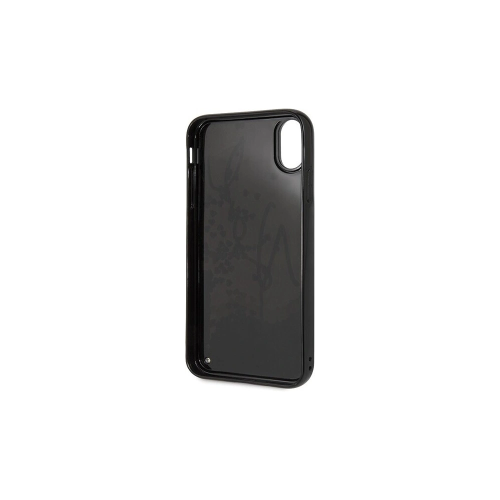 Hurtownia GSM - Karl Lagerfeld KLHCI65KSIGMU iPhone Xs Max czarny/black hard case Signature Liquid Glitter Sequins - KLD050BLK - {ean13} - Hurt