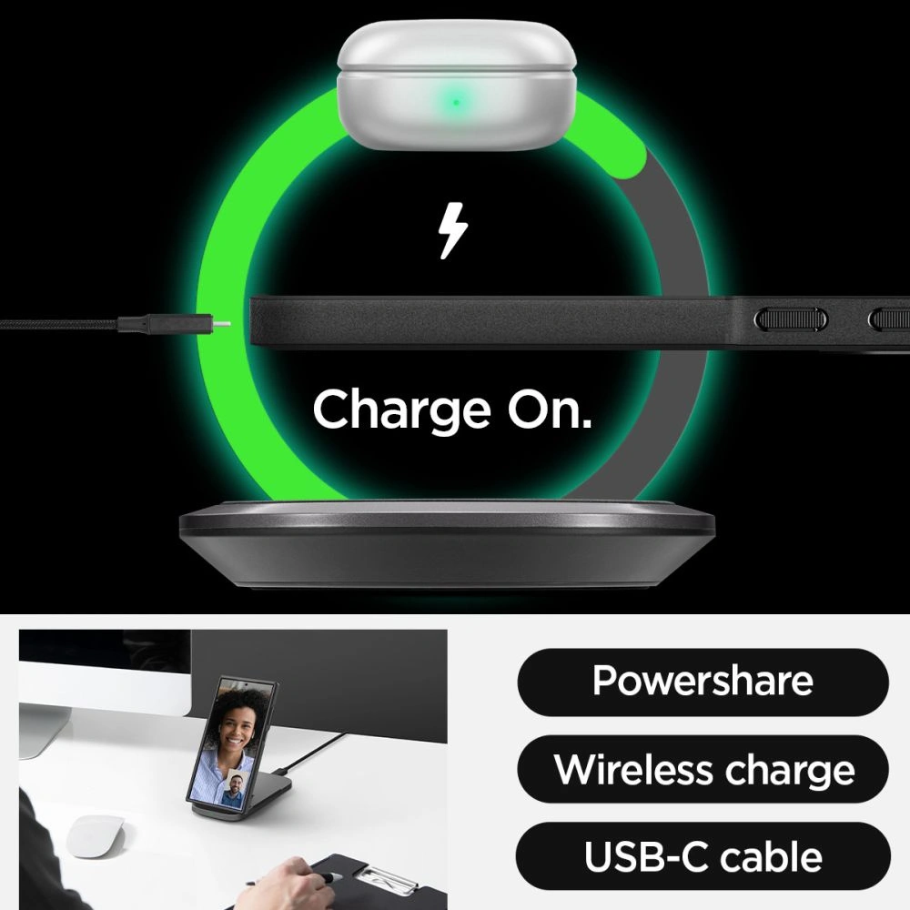Hurtownia GSM - Etui Spigen Core Armor Samsung Galaxy S24 Ultra Matt Fekete - SPN3242 - {ean13} - Hurt