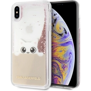 Hurtownia GSM - Karl Lagerfeld KLHCI65PABGNU iPhone Xs Max roségold/pink gold Hartschale Flüssig Glitter - KLD051RS - {ean13} - Hurt